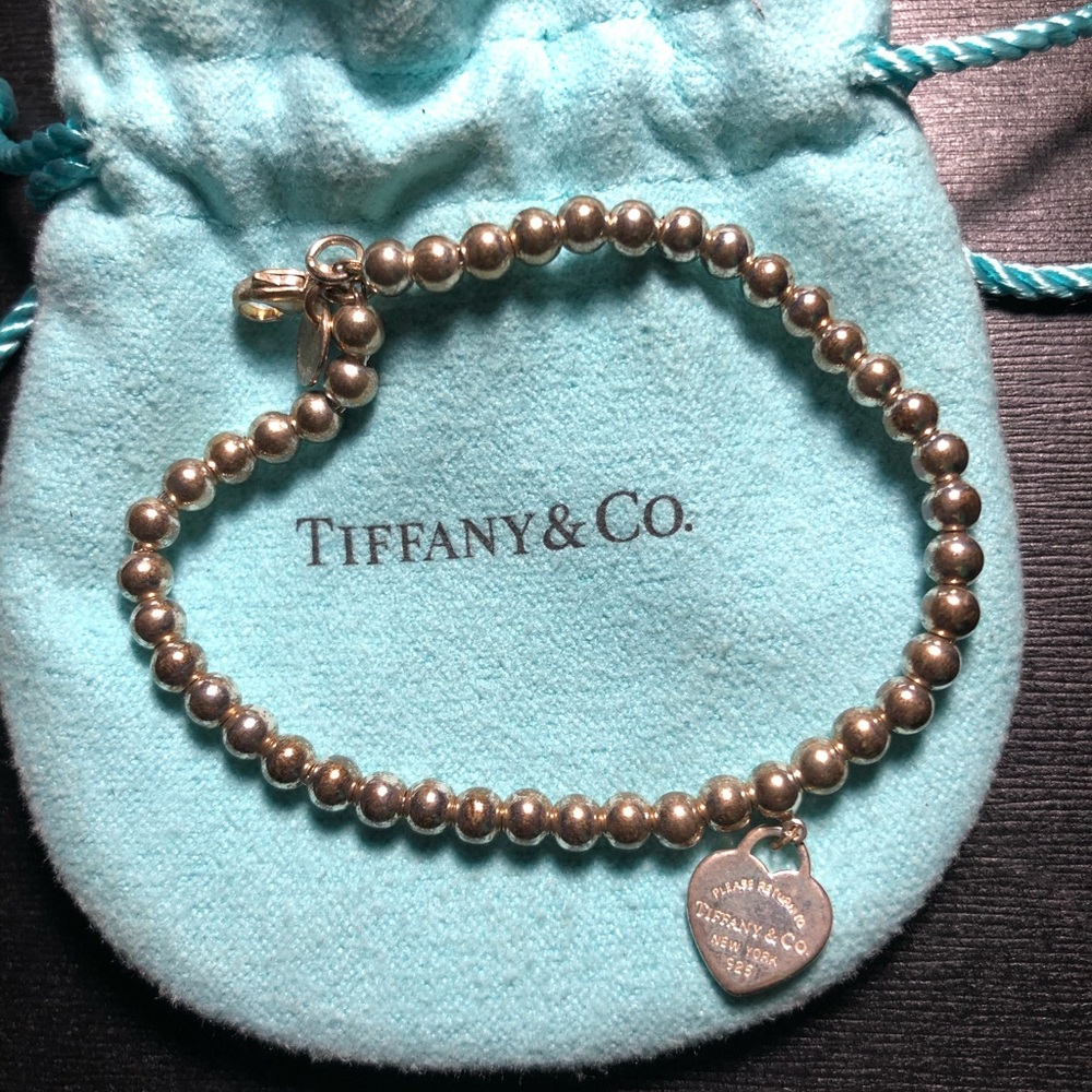 Authentic Tiffany and co beaded bracelet